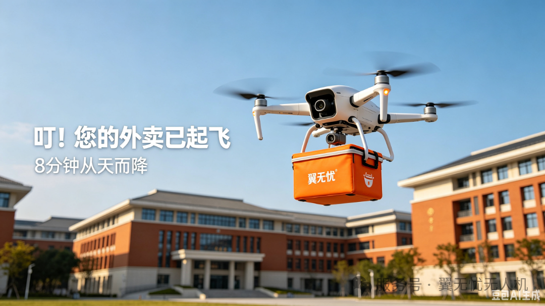 叮！您的外卖已起飞，8分钟从天而降，这届大学生已经吃上“空投”了